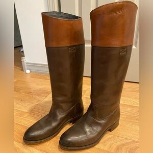 Frye Jet boot riding dark brown